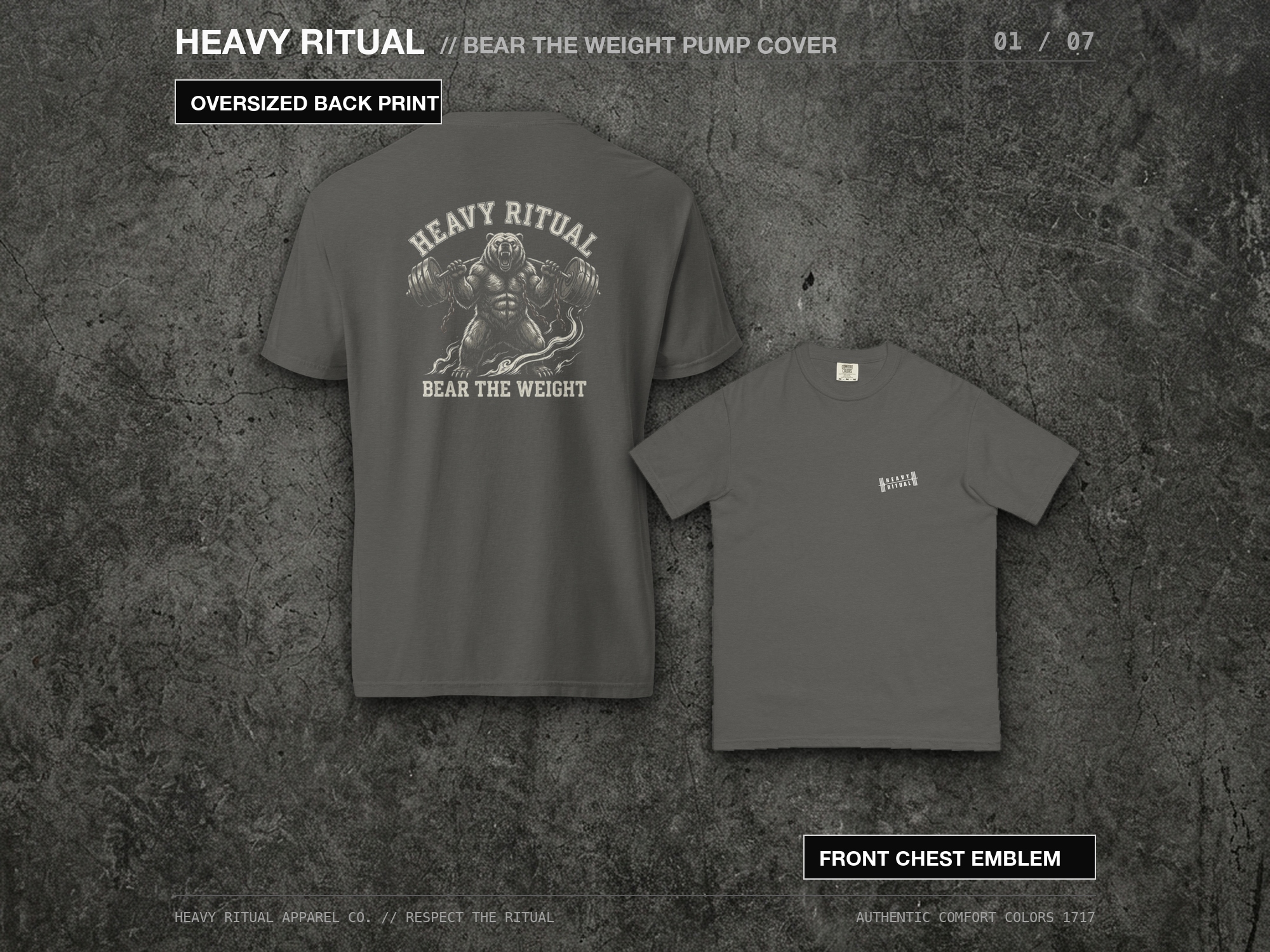 Savage Grizzly // Bear The Weight Heavyweight Tee