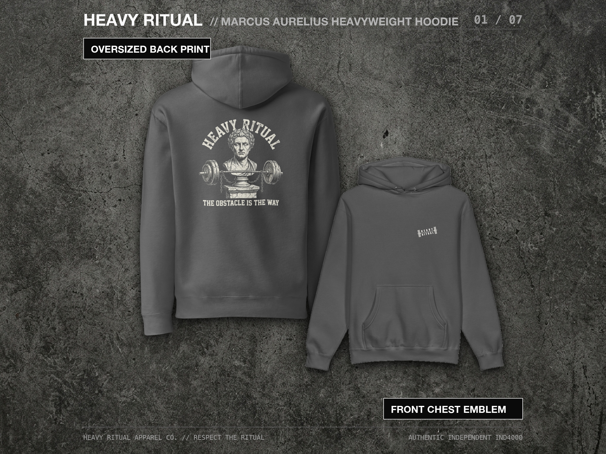 Marcus Aurelius // The Obstacle Is The Way Hoodie