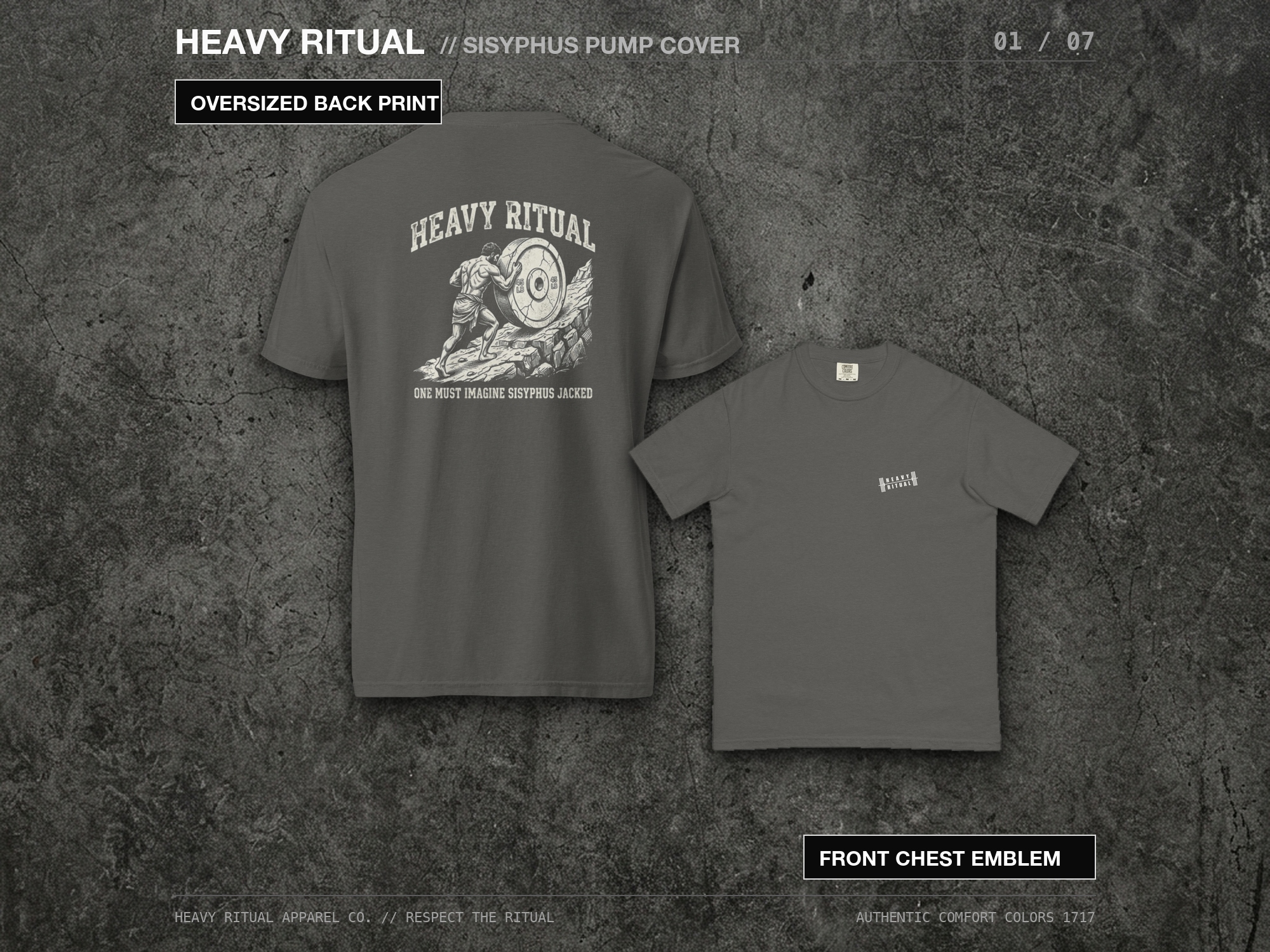 One Must Imagine Sisyphus Jacked // Heavyweight Tee