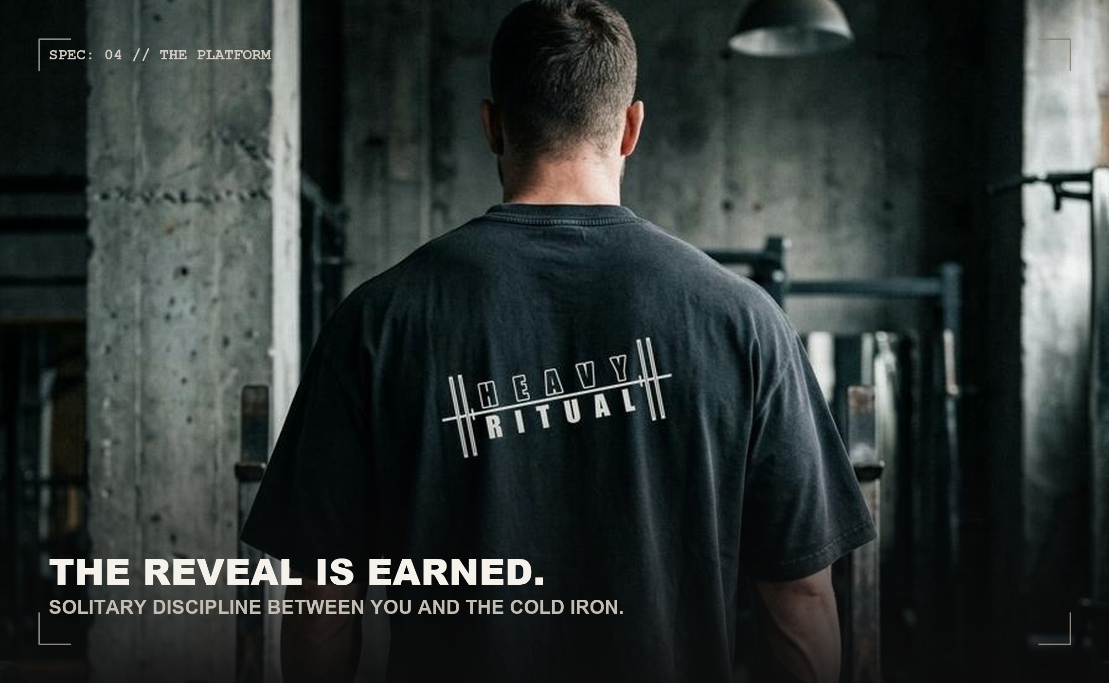 04 // LIFTER DISCIPLINE - The Reveal is Earned